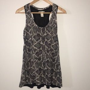H&M  Snake Print Tunic/Tank Top